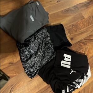 Puma Black and Gray Activewear Set